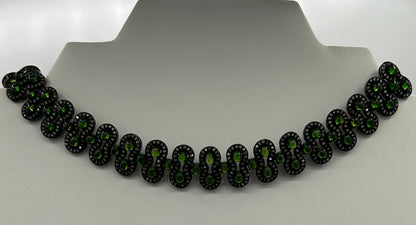 Peridot Chokar Diamond Necklace
