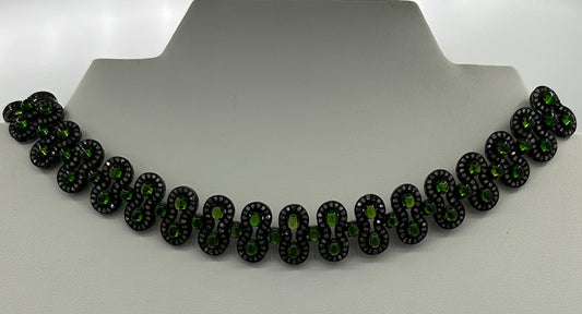 Peridot Chokar Diamond Necklace