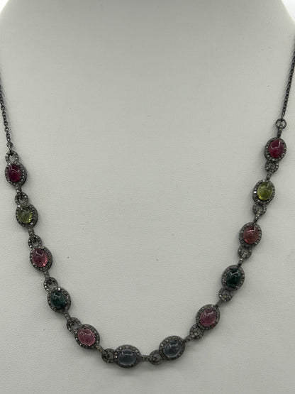 Tourmaline Chokar Diamond Necklace