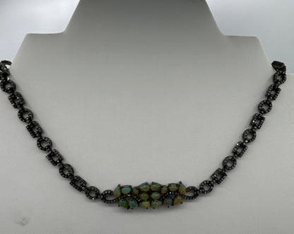 Opal Chokar Diamond Necklace
