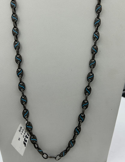 Long Designer Diamonds Necklace