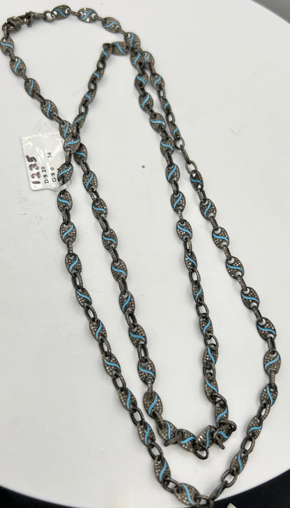 Long Designer Diamonds Necklace