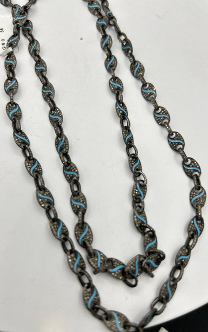 Long Designer Diamonds Necklace