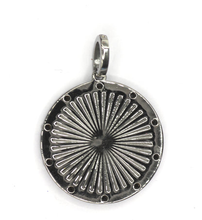 Dragonfly Silver Pave Diamond Pendant