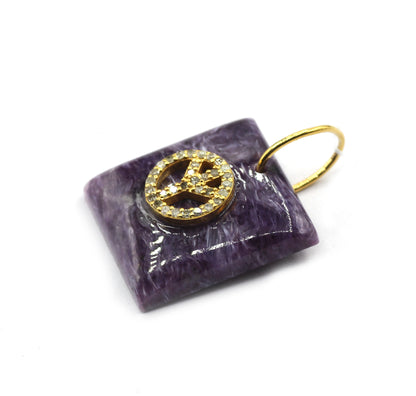 92.5 Silver Pave Diamond Pendant