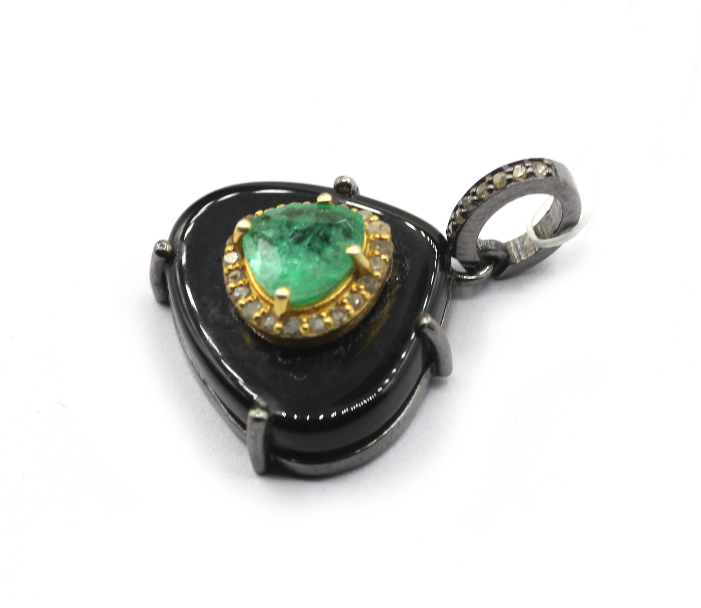 92.5 Silver Pave Diamond Pendant
