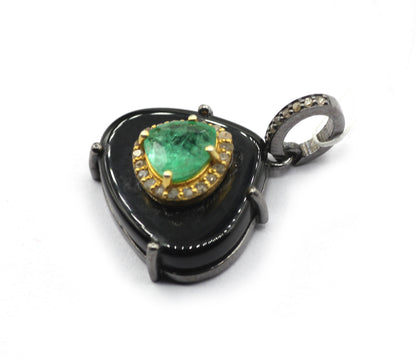 92.5 Silver Pave Diamond Pendant