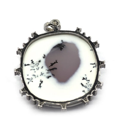 92.5 Silver Pave Diamond Pendant