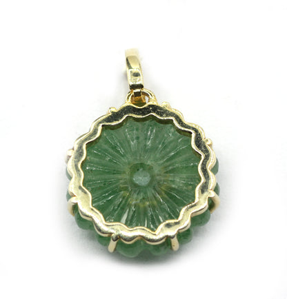 Round Pave Diamond Pendant
