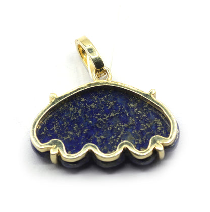 Lapis Lazuli Pave Diamond Pendant
