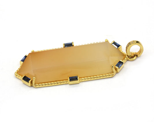 Pencil Pave Diamond Pendant