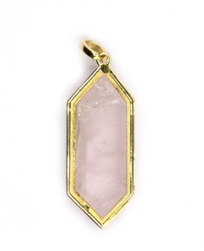 Pencil Silver Pave Diamond Pendant