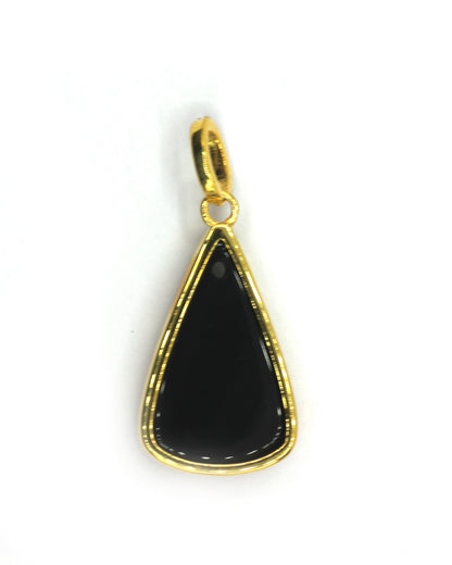 Black Onyx Pave Diamond Pendant