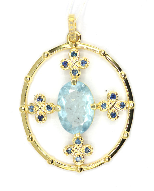 92.5 sterling silver Diamond pendant