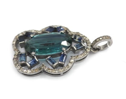 92.5 sterling silver Diamond pendant
