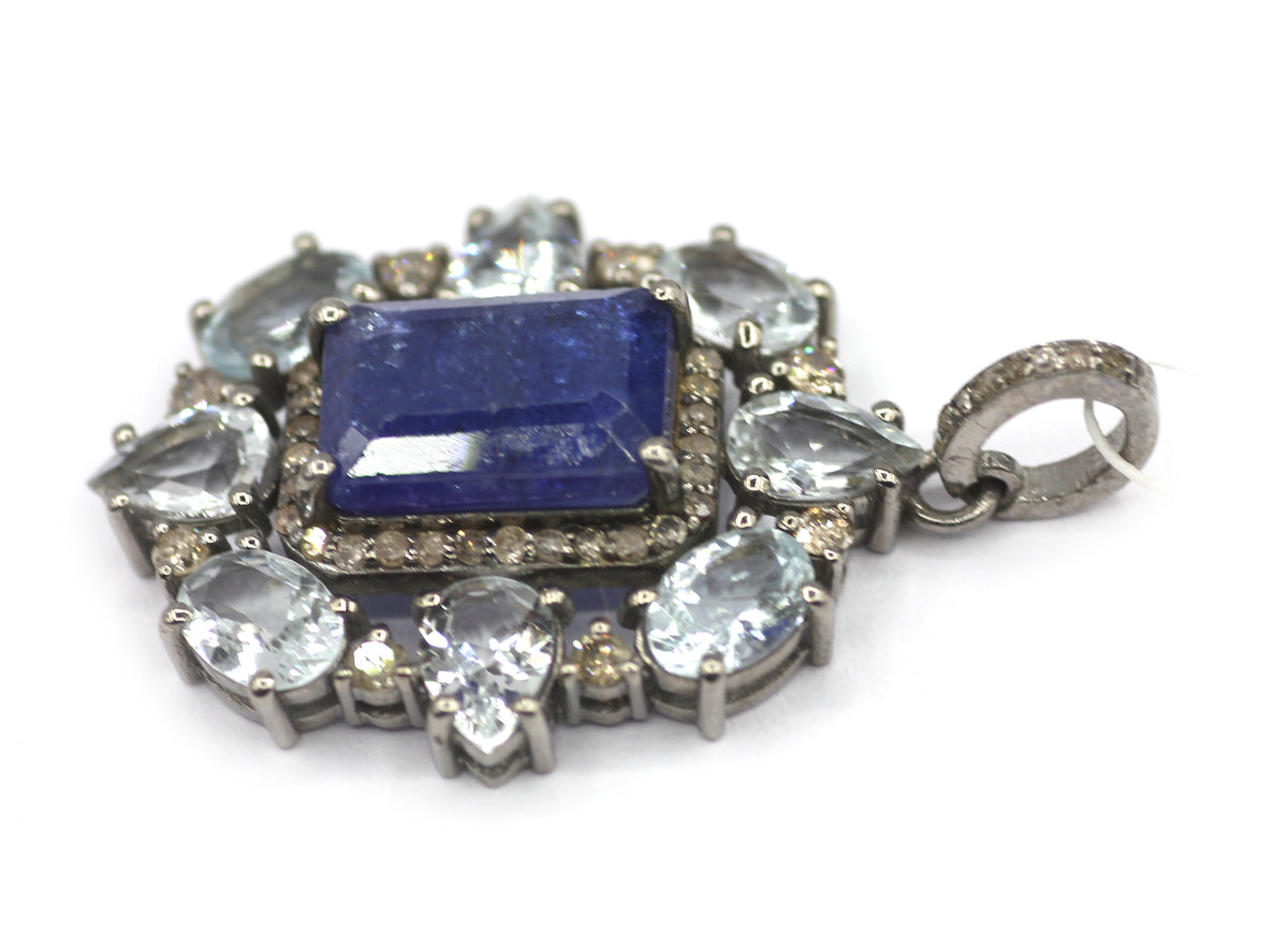 92.5 sterling silver Diamond pendant