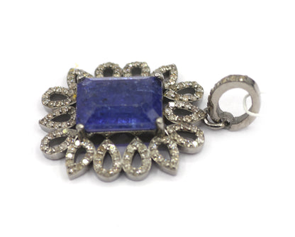 92.5 sterling silver Diamond pendant