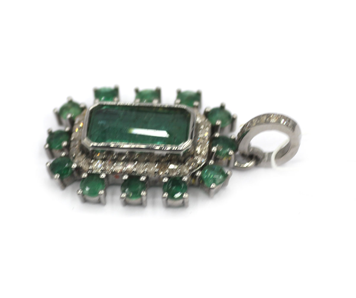 92.5 sterling silver Diamond pendant