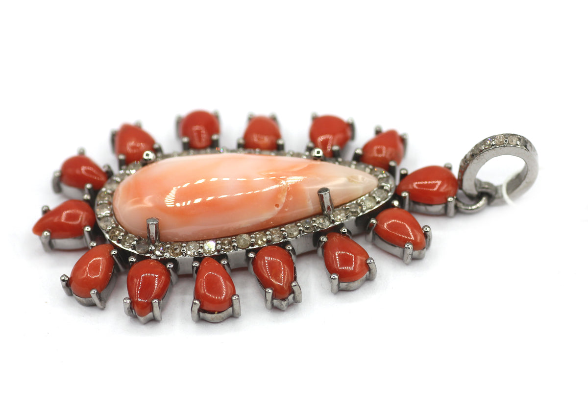92.5 sterling silver Diamond pendant