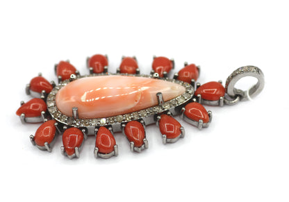 92.5 sterling silver Diamond pendant