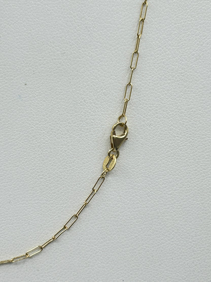 14k Solid Gold Diamond Necklace