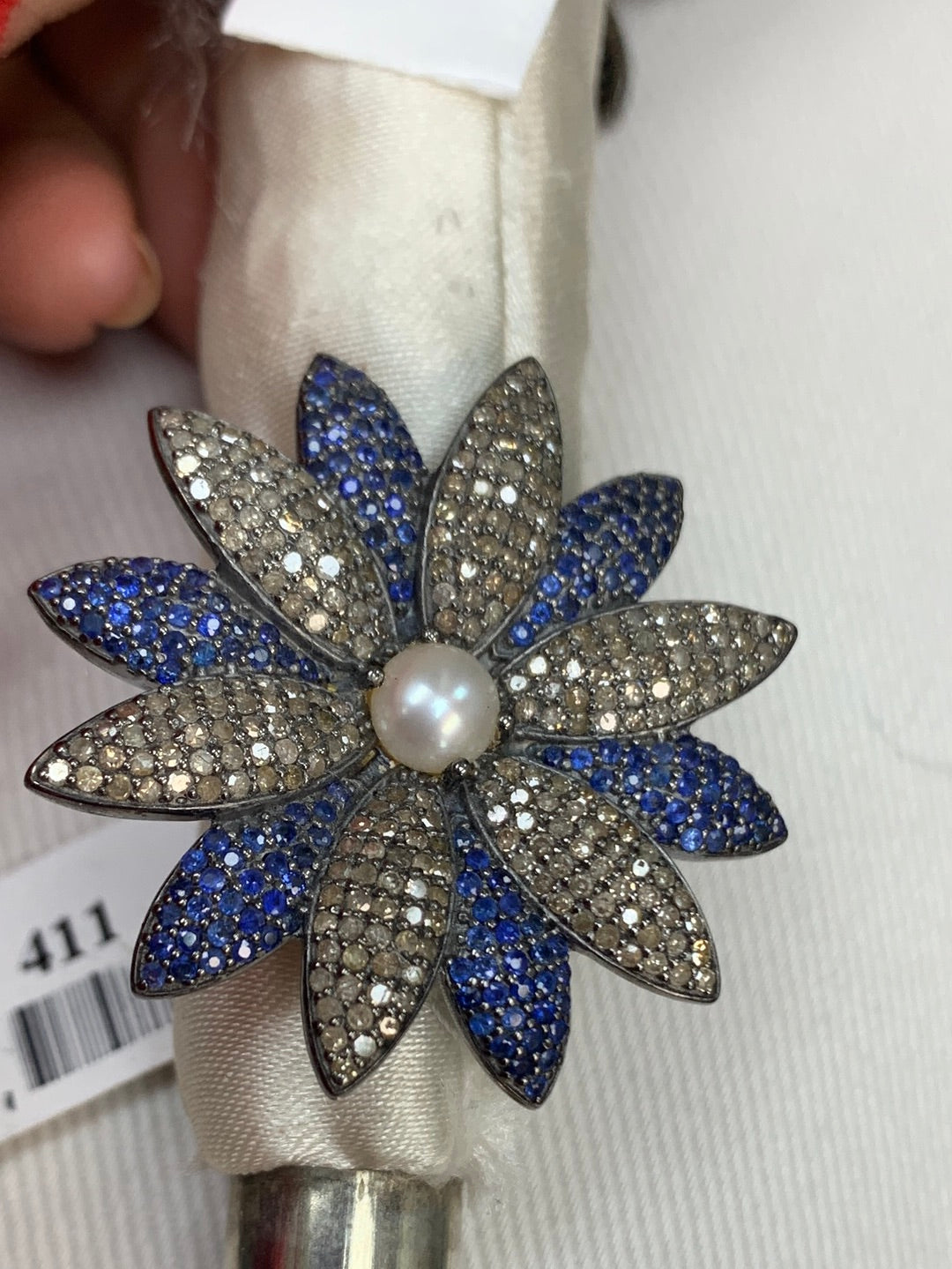 Flower Pave Diamond Ring