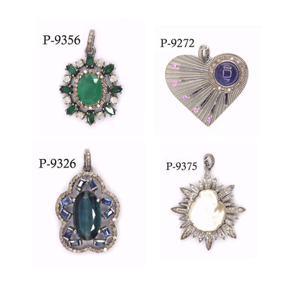 92.5 sterling silver Diamond pendant
