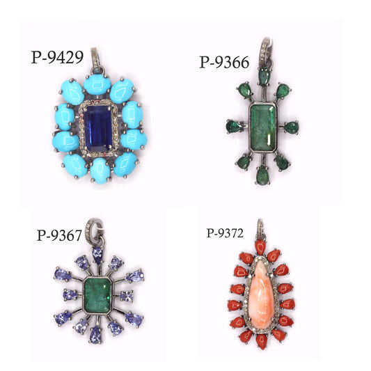 92.5 sterling silver Diamond pendant