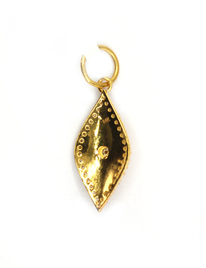 Evil Eye 14k Solid Gold Diamond Pendants