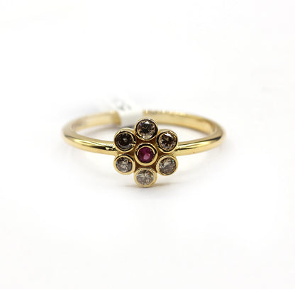14k Solid Gold Diamond Rings..