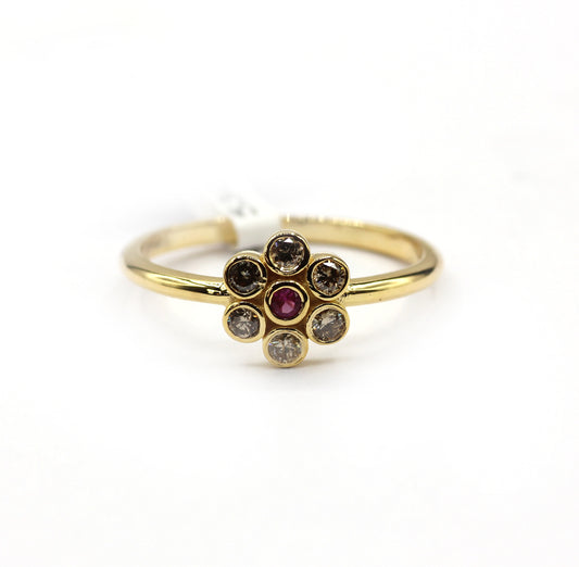 14k Solid Gold Diamond Rings..