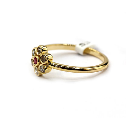 14k Solid Gold Diamond Rings..