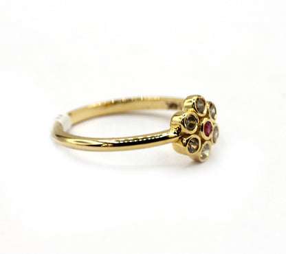14k Solid Gold Diamond Rings..