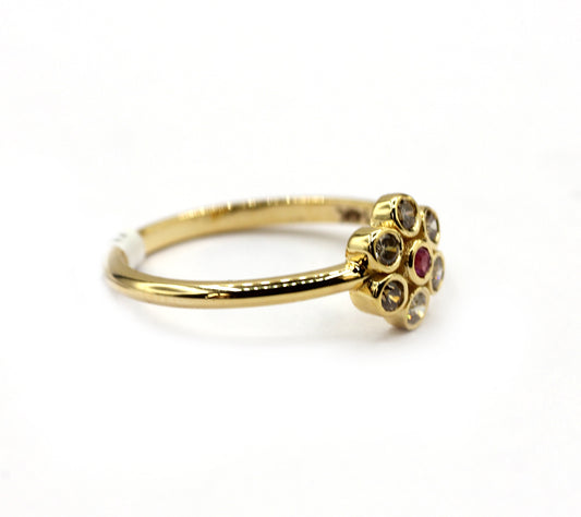 14k Solid Gold Diamond Rings..