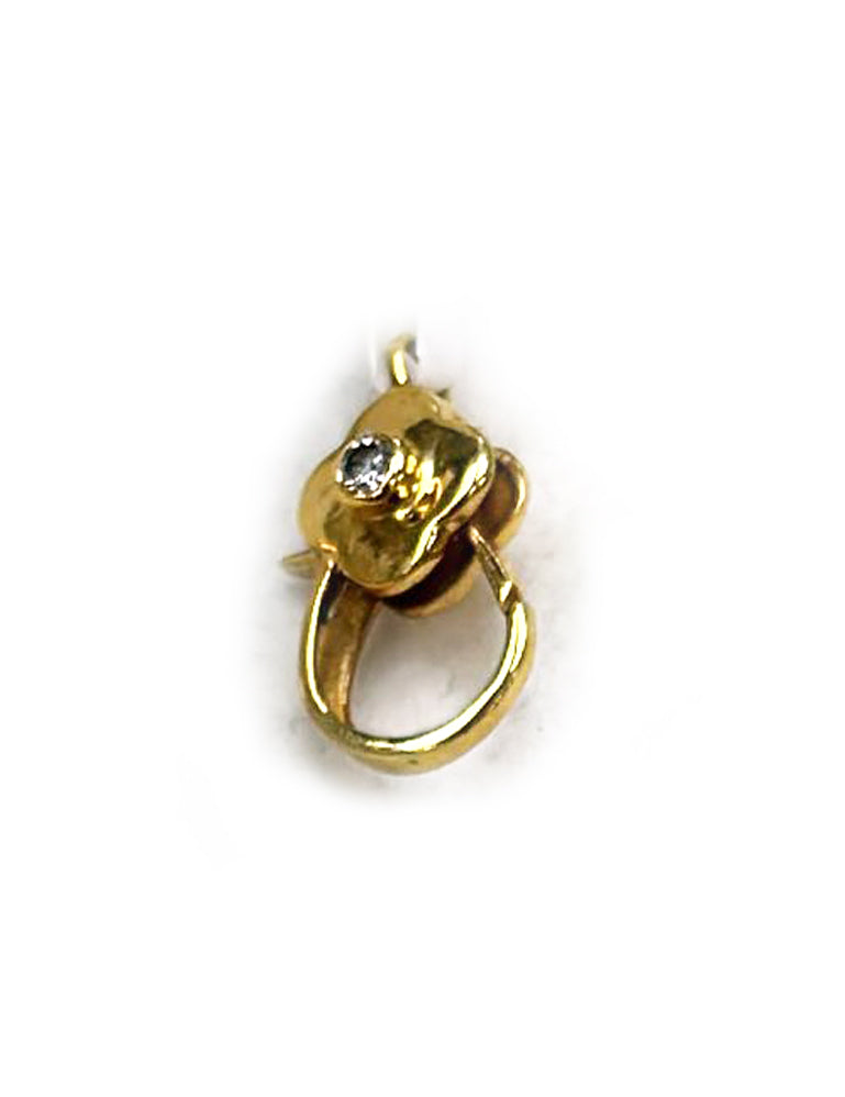 14k Solid Gold Diamond Clasps