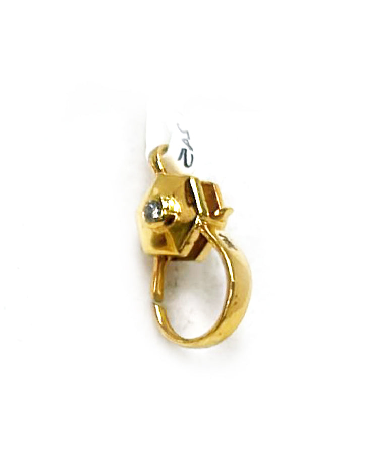 14k Solid Gold Diamond Clasps