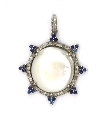 92.5 sterling silver Diamond pendant