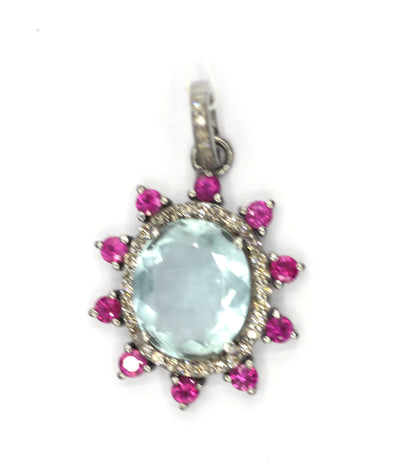 92.5 sterling silver Diamond pendant
