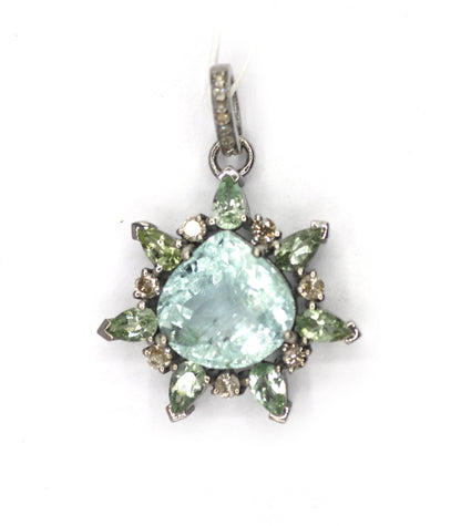 92.5 sterling silver Diamond pendant