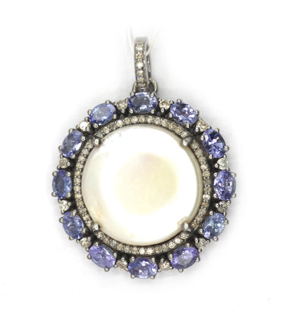 92.5 sterling silver Diamond pendant