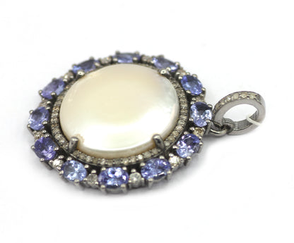 92.5 sterling silver Diamond pendant