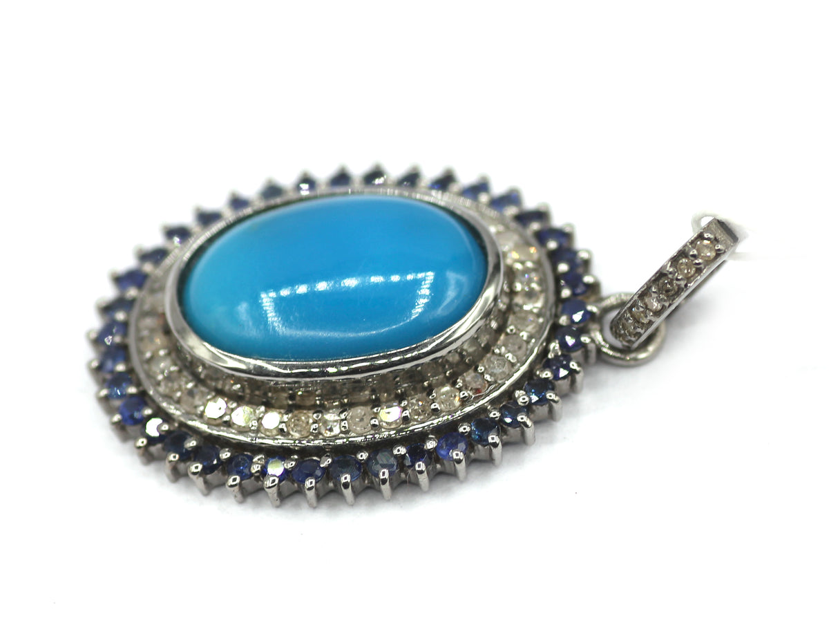 92.5 sterling silver Diamond pendant