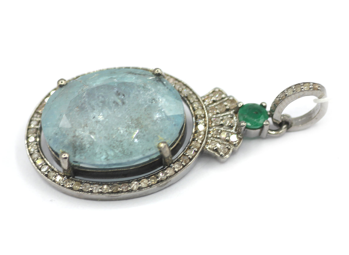 92.5 sterling silver Diamond pendant