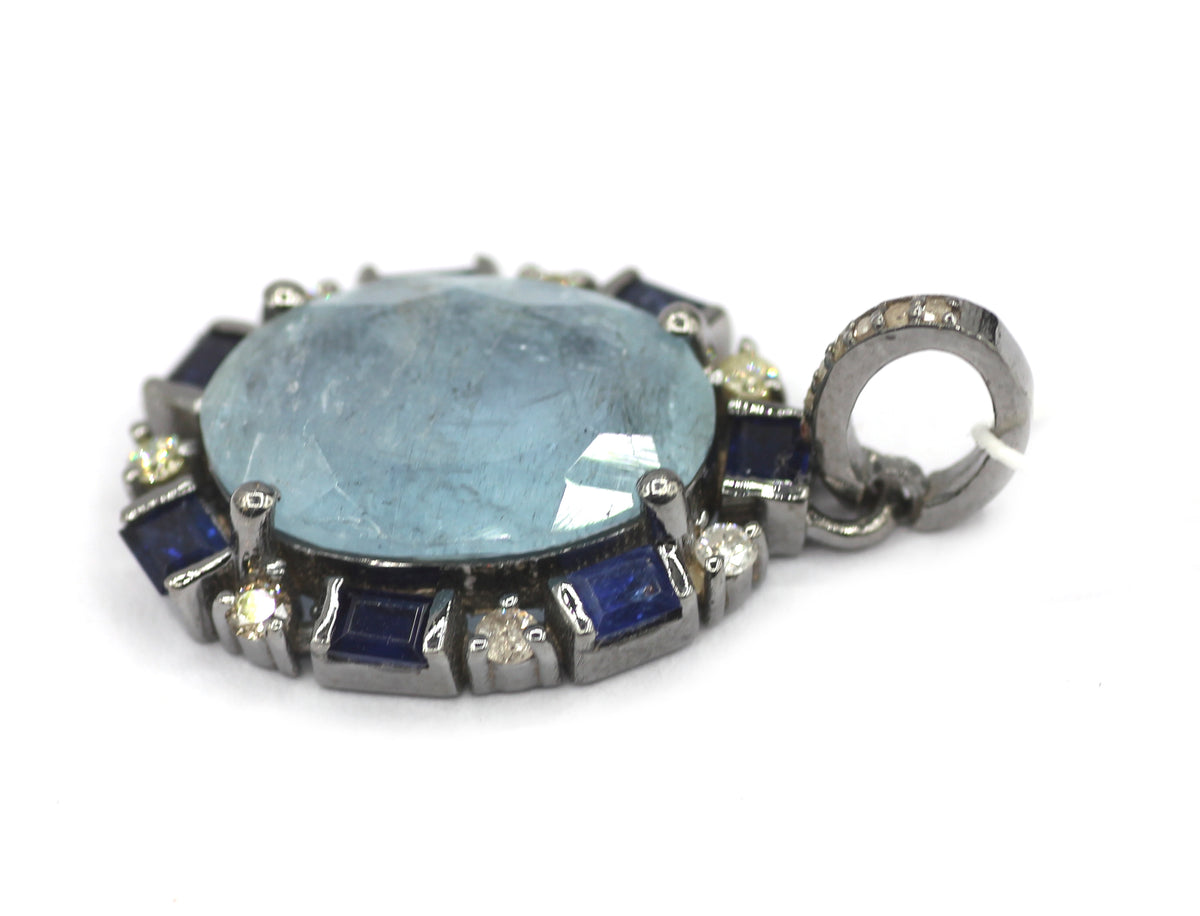92.5 sterling silver Diamond pendant