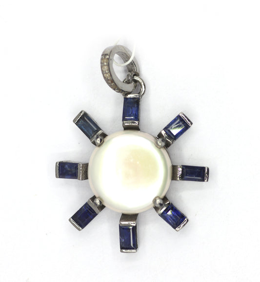 92.5 sterling silver Diamond pendant