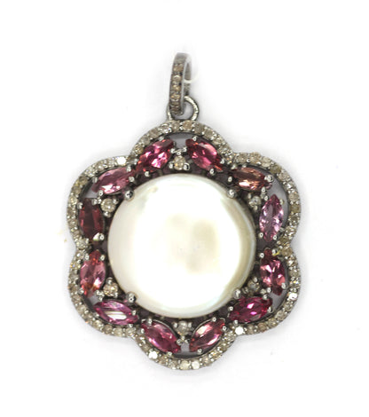 92.5 sterling silver Diamond pendant
