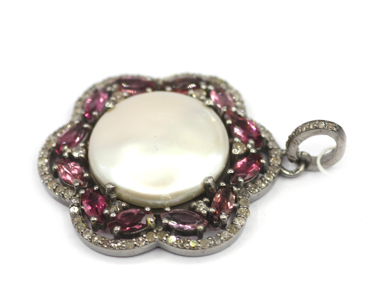 92.5 sterling silver Diamond pendant