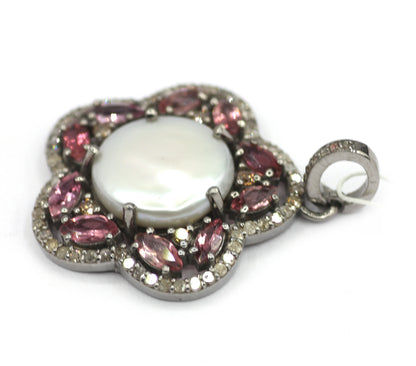 92.5 sterling silver Diamond pendant