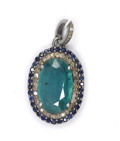 92.5 sterling silver Diamond pendant