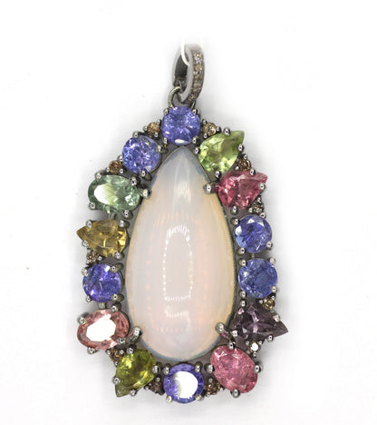 92.5 sterling silver Diamond pendant